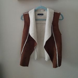 Suade and Sherpa Vest